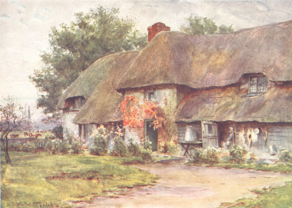 DORSET. Coker's Frome. a Typical Dairy House 1906 old antique print picture